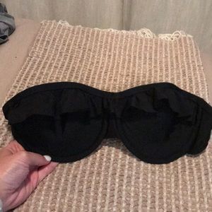 Gianni Bini Black Strapless Swimsuit Top